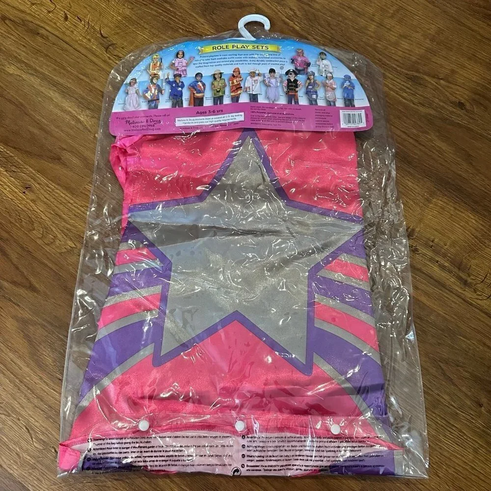NWT Melissa & Doug Super Heroine Role Play Set Costume